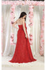 May Queen MQ1968 Strapless Sequined Formal Gown - Dress