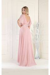 A-line Chiffon Dress - Dress