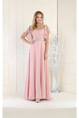 A-line Chiffon Dress - Dress