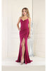 May Queen MQ1987 Criss Cross Open Back Prom Dress - Dress