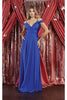 May Queen MQ1988 Cold Shoulder A-line long Dress - Dress