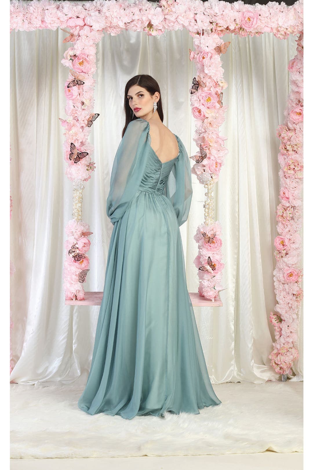 May Queen MQ1990 Chiffon Mother Of The Bride Gown