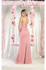 May Queen MQ1992 Cowl Neck Bridesmaids Dress - Dress