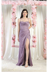 May Queen MQ1992 Cowl Neck Bridesmaids Dress - Dress