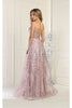 May Queen MQ1996 Embroiderd Lace Prom Gown