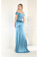 May Queen MQ1998 Sweetheart Satin Evening Gown - Dress
