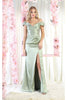 May Queen MQ1998 Sweetheart Satin Evening Gown - Dress