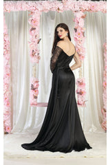May Queen MQ2003 One Shoulder Embellished Prom Gown - Dress
