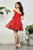 May Queen MQ2012 Off - Shoulder 3D Butterfly Applique Homecoming Dress