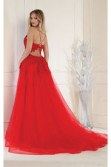 May Queen MQ2013 Corset Back Formal Gown - Dress