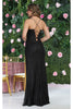 May Queen MQ2037 Cold Shoulder Glitter Corset Special Occasion Gown - Dress
