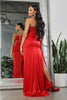 May Queen MQ2039 Sweetheart High Slit Pageant Long Gown - Dress