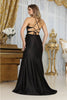 May Queen MQ2043 Sleeveless 3D Flower Lace - Up Back Formal Gown - Dress