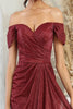 May Queen MQ2063 Off-Shoulder Mother of the Bride Ruched Gown - Dress