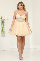 Champagne Quince Dama Dress - New Collection
