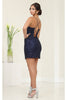 May Queen MQ2092 Short Sequined Graduation Party Dress - Dress