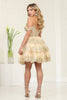 May Queen MQ2094 Sweetheart A-Line Glitter Short Prom Dress - Dress