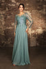 Mother Of The Bride Dress Long Sleeve A-Line Gown By May Queen MQ2161 - Dress