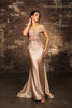 Mother Of The Bride Dress Off The Shoulder Sequin Gown By May Queen MQ2151 - Dress