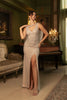 Mother Of The Bride Dress V-Neck Sleeveless Gown By Royal Queen RQ8154 - Dress