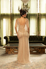 Mother Of The Bride Dress V-Neck Sleeveless Gown By Royal Queen RQ8154 - Dress