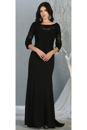 Mother Of The Bride Gown - BLACK / M