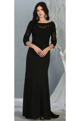 Mother Of The Bride Gown - BLACK / M