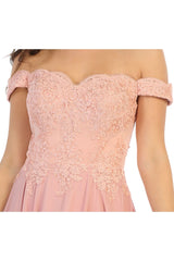 Off Shoulder Prom Dress