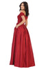 Off Shoulder Long Ballroom Classy Dress