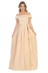 Off Shoulder Long Ballroom Classy Dress