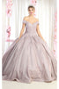 Glittery Quinceañera Ball Gown - ROSE GOLD / 4
