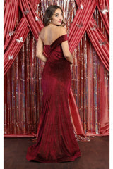 One Shoulder Prom Gown