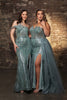 Pageant Dress Asymmetric Sheer Sides Prom Gown By Royal Queen RQ8177 - Dress