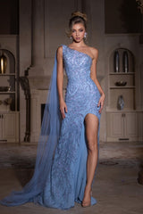 Portia and Scarlett PS25298 Dress - Blue / 00 - Prom