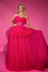 Portia and Scarlett PS25305 Dress - Hot Pink / 00 - Prom