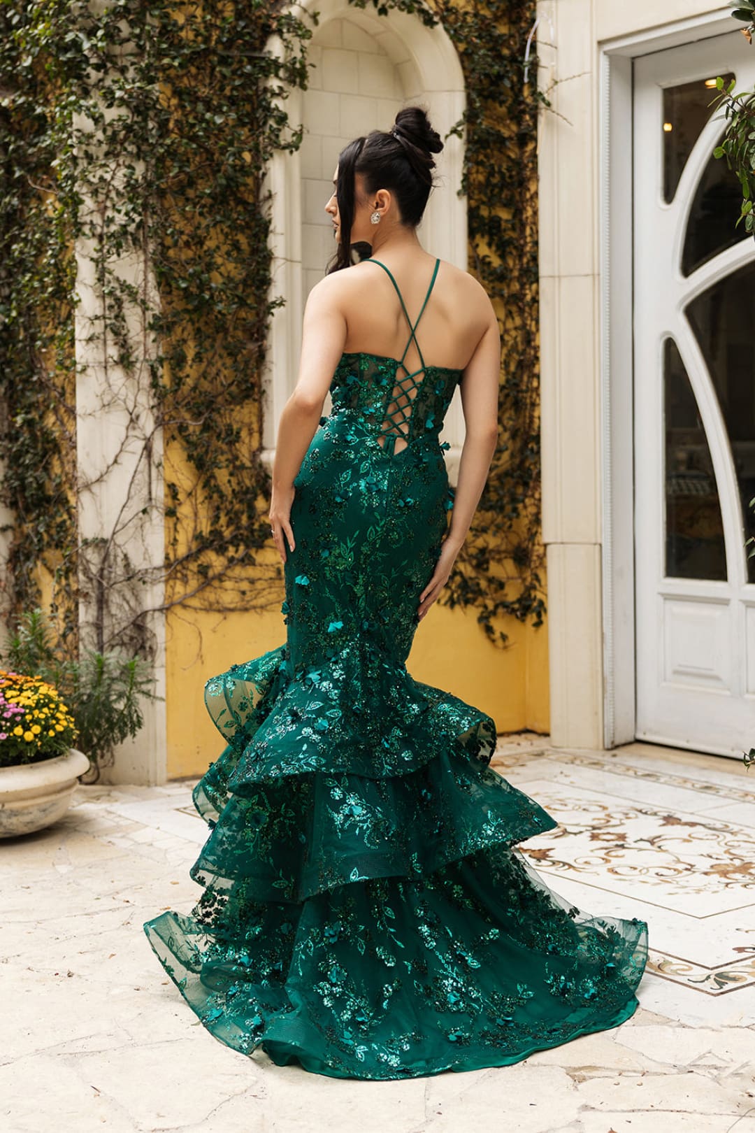 Prom Dress Plunging V-Neck Beaded Formal Gown By Royal Queen RQ8148 - Dress