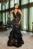 Prom Dress Plunging V-Neck Beaded Formal Gown By Royal Queen RQ8148 - Dress
