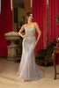Prom Dress Scoop Neck Mermaid Evening Gown By Royal Queen RQ8167 - SILVER / 4 - Dress