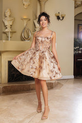 Prom Dress Scoop Neck Spaghetti Strap A-Line Dress By May Queen MQ2160 - Dress