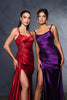 Prom Dress Square Neck Sleeveless Gala Gown By May Queen MQ2145B - Dress