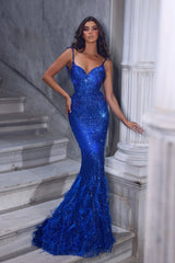 **Portia and Scarlett's Enchanting Mermaid Gown: A Symphony of Embellishments for Memorable Nights**