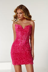 Shimmering Elegance: Portia and Scarlett's Sequined V-Neck Masterpiece