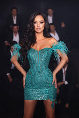 **Portia and Scarlett's Enchanting Mini Dress: Sculpted Glamour for Every Occasion**