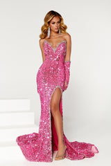 **Portia and Scarlett: Beaded and Sequined Masterpiece for Unforgettable Occasions**