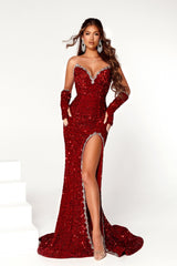 **Portia and Scarlett: Beaded and Sequined Masterpiece for Unforgettable Occasions**