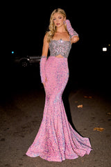 Shimmering Elegance: Portia and Scarlett's PS24614 Cobalt Mermaid Dress for Unforgettable Occasions