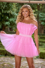 Enthralling Pleated Elegance: Portia and Scarlett's PS24670 Dress for Unforgettable Occasions