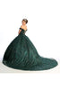Quinceanera Dress Ball Gown Embroidered Glitter Off Shoulder LK169 - Dress