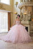 Quinceanera Dress Sweetheart Illusion Ball Gown By Layla K LK268 - BLUSH / 4 - Dress