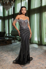 Red Carpet Dress Off The Shoulder Sheath Gown By Royal Queen RQ8162 - Dress